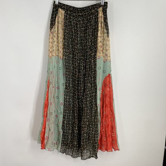 Verb Pallavi Singhee Beaded Maxi Skirt Size 4P Lined Bohemian Hippie NWT 963 - Picture 1 of 10